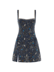 Night Sky Beaded Mini Dress