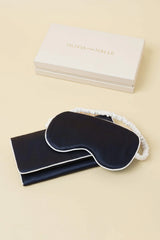 Audrey Navy Ivory Eye Mask
