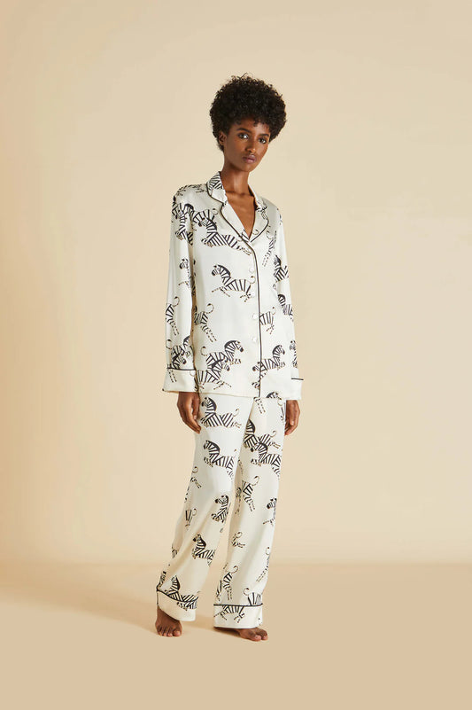 Lila Zebedee Ivory Pyjama Set