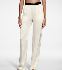 Stretch Silk Satin PJ Pants