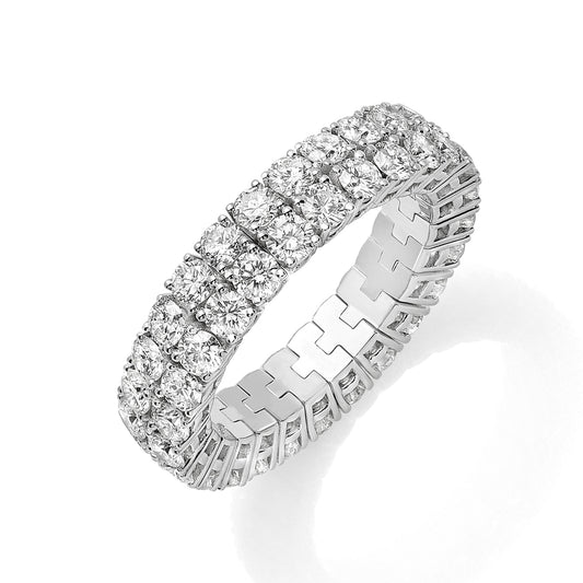 Xpandable™ double-row diamond band