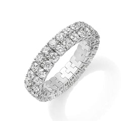 Xpandable™ double-row diamond band