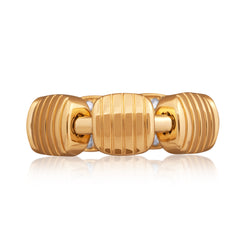 Reversible Xpandable™ diamond and white mother-of-pearl ring