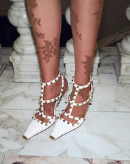Rockstud Kidskin Pumps 100Mm