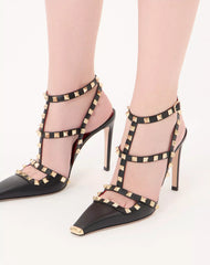 Rockstud Kidskin Pumps 100Mm