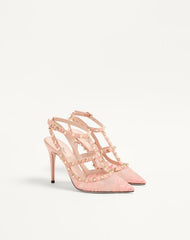 Rockstud Lace Pump with Straps 100mm