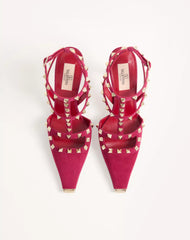 Rockstud Suede Pumps 100mm