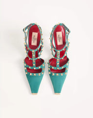 Rockstud Suede Pumps 100mm