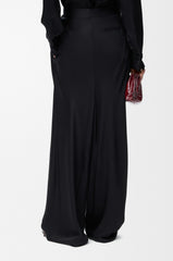 Draped Trousers In Silk