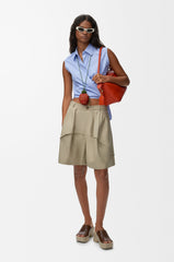 Sleeveless Shirt In Cotton
