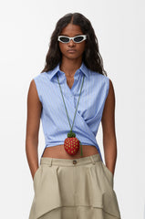 Sleeveless Shirt In Cotton