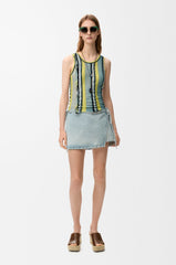Top In Viscose And Cotton Blend