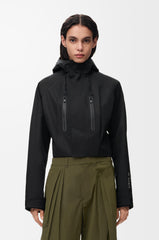 Cropped Parka In Technical Cotton Shell