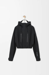 Cropped Parka In Technical Cotton Shell