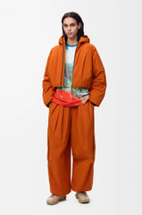 Cropped Puffer Jacket In Technical Shell