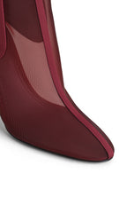 Heeled Chelsea Boots In Mesh