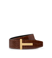 Printed Croc T Icon Reversible Belt