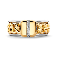 Grumetta Ring with Diamond Line