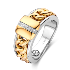 Grumetta Ring with Diamond Line
