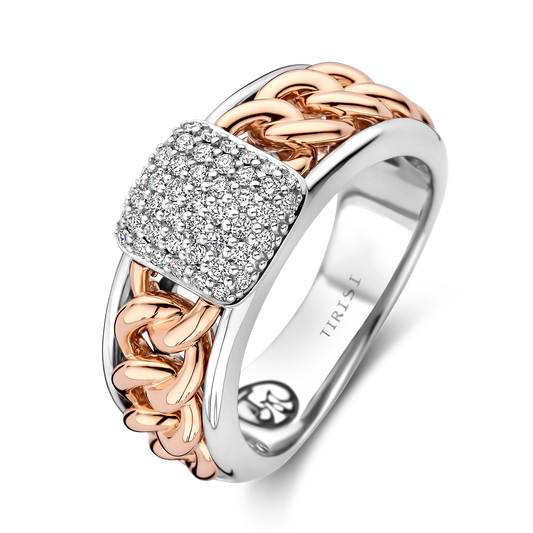 Grumetta Ring with Diamond Pave