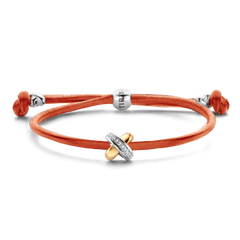 Kisses Sliding Bracelet with Diamond