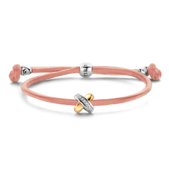 Kisses Sliding Bracelet with Diamond