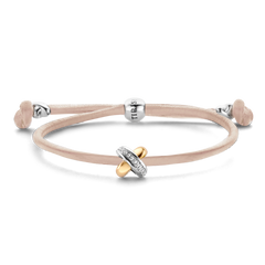 Kisses Sliding Bracelet with Diamond