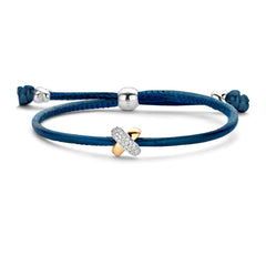 Kisses Sliding Bracelet with Diamond Pavé