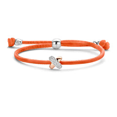 Kisses Sliding Bracelet with Diamond Pavé