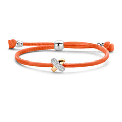 Kisses Sliding Bracelet with Diamond Pavé