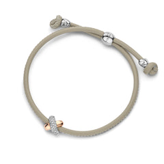 Kisses Sliding Bracelet with Diamond Pavé