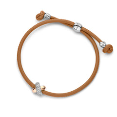 Kisses Sliding Bracelet with Diamond Pavé