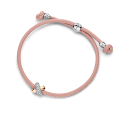 Kisses Sliding Bracelet with Diamond Pavé
