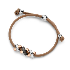 Kisses Sliding Bracelet with Three Kisses