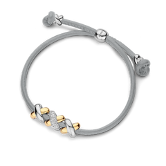 Kisses Sliding Bracelet with Three Kisses