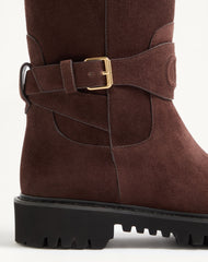 Vlogo Signature Split Leather Boot 40mm