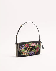 Valentino Garavani Devain Small Embroidered Shoulder Bag