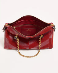 Valentino Garavani Panthea Medium Shoulder Bag in Suede and Nappa with Chevron Motif