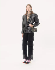 Valentino Garavani Rockstud Spike Medium Shoulder Bag in Embroidered Nappa Leather