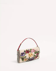 Valentino Garavani Vain Soft Embroidered Small Shoulder Bag