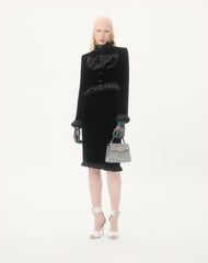 Valentino Garavani Mini Vsling Handbag With Rhinestones And Jewel Logo