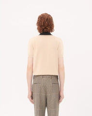 Valentino Cotton Polo Shirt With Inlaid V