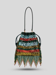 Small Kalispera Bag With Sequins And Beads
