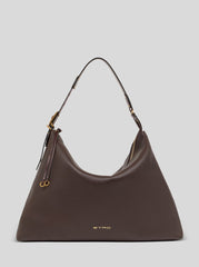 Large Tumbled Leather Rosette Bag