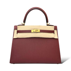 Hermes Kelly 25 Rouge H Epsom