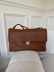 Chanel Maxi 38.5cm Camel PHW