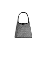 Mini Hobo Bag In Suede With Studs