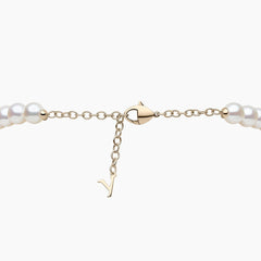 O by Yoko 18K Gold Freshwater Pearl and Diamond Strand Necklace