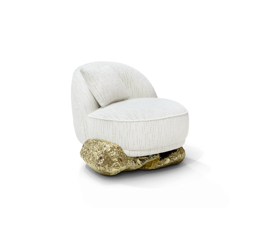 Angra White Armchair