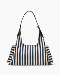 The Stripe Canvas Belted Sack Bag